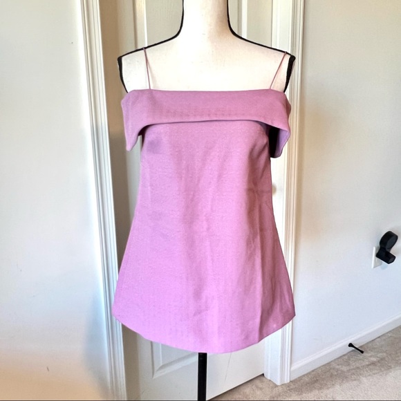 ASOS Off The Shoulder Purple Tunic Mini Dress—SZ. 4 - Picture 1 of 12